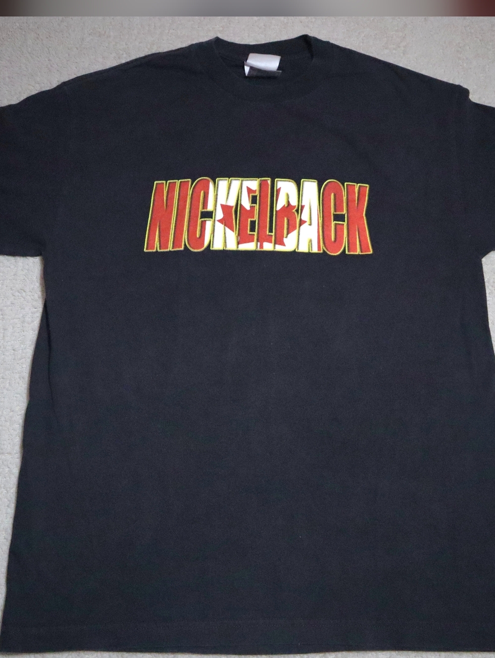 RARE Vintage 00s Nickelback Silver Side Up 2001 Tour Tee Collectors Large